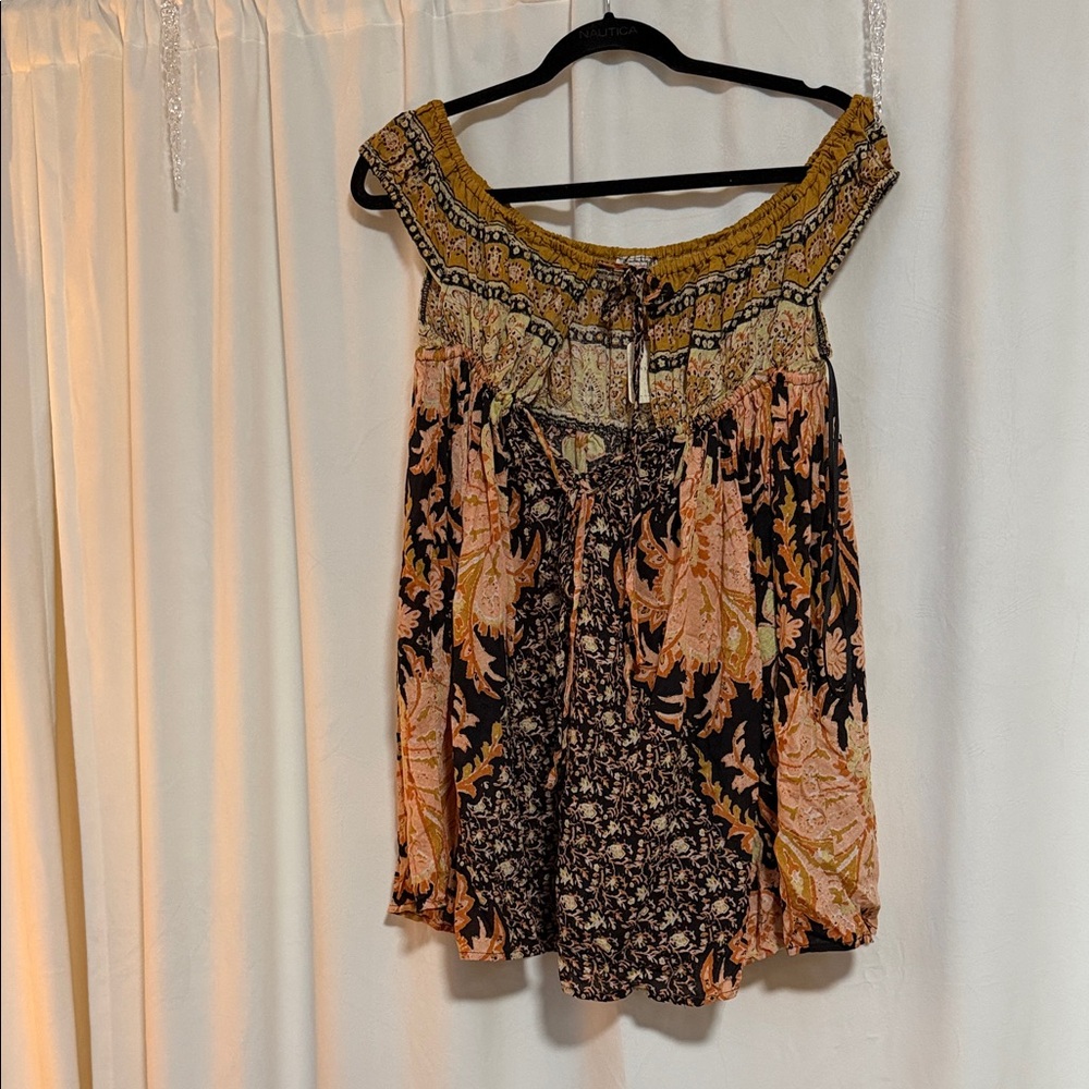 Free People Multicolor Boho Blouse